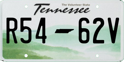 TN license plate R5462V