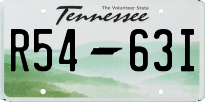 TN license plate R5463I