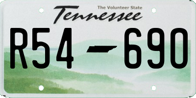TN license plate R5469O