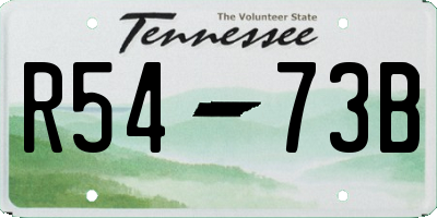 TN license plate R5473B