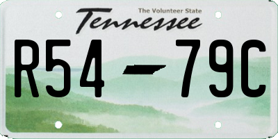 TN license plate R5479C
