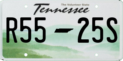 TN license plate R5525S