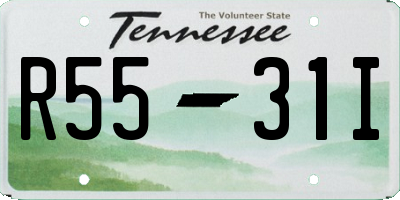 TN license plate R5531I