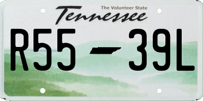 TN license plate R5539L