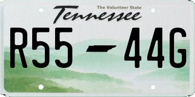 TN license plate R5544G