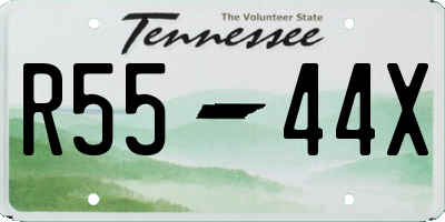 TN license plate R5544X