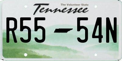 TN license plate R5554N