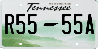 TN license plate R5555A
