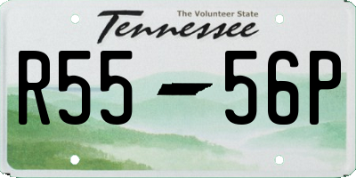 TN license plate R5556P