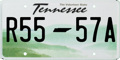 TN license plate R5557A