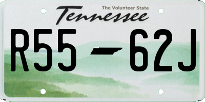 TN license plate R5562J