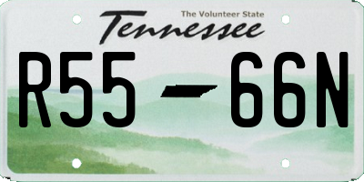 TN license plate R5566N
