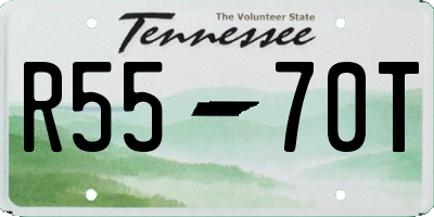 TN license plate R5570T