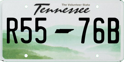 TN license plate R5576B