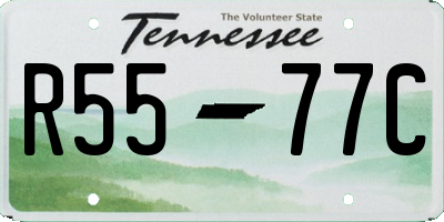 TN license plate R5577C