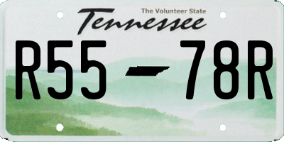 TN license plate R5578R