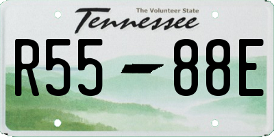 TN license plate R5588E