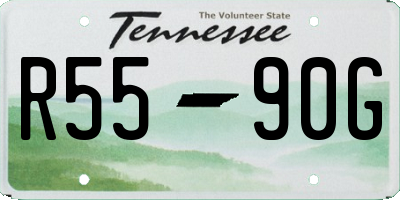 TN license plate R5590G