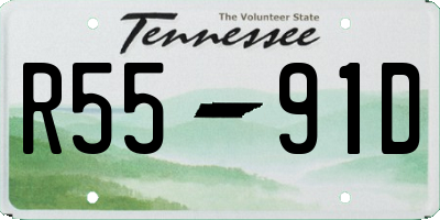 TN license plate R5591D