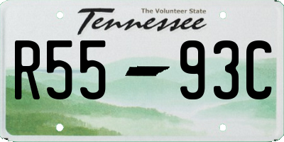 TN license plate R5593C