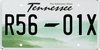 TN license plate R5601X