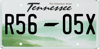 TN license plate R5605X
