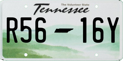 TN license plate R5616Y