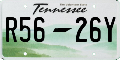 TN license plate R5626Y