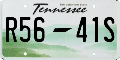 TN license plate R5641S