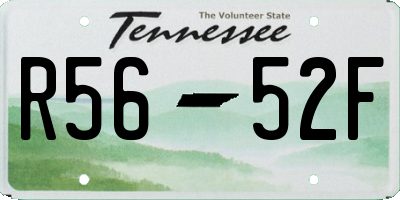 TN license plate R5652F