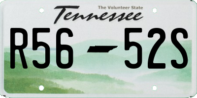 TN license plate R5652S