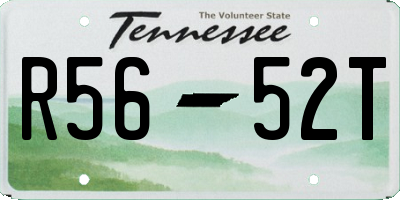 TN license plate R5652T