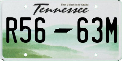 TN license plate R5663M