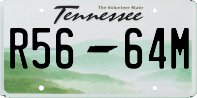 TN license plate R5664M