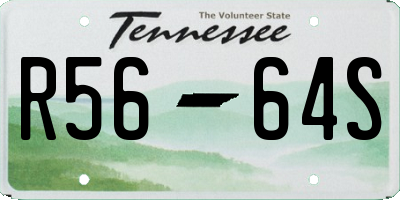 TN license plate R5664S