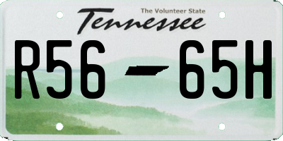 TN license plate R5665H