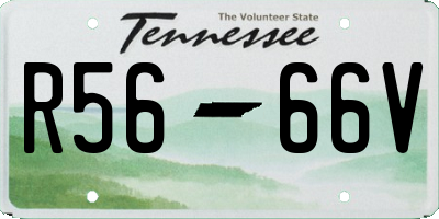 TN license plate R5666V