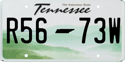 TN license plate R5673W