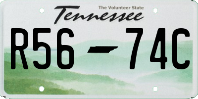TN license plate R5674C