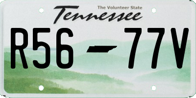 TN license plate R5677V