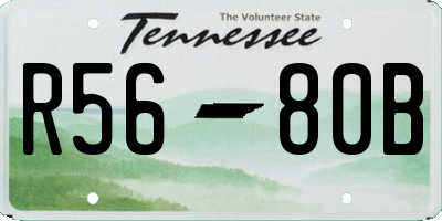 TN license plate R5680B