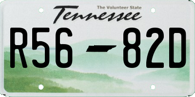TN license plate R5682D