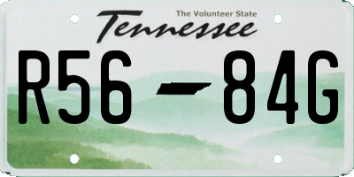 TN license plate R5684G
