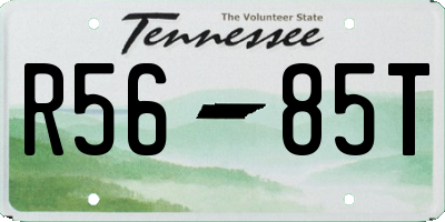 TN license plate R5685T