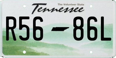 TN license plate R5686L