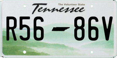 TN license plate R5686V
