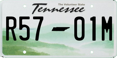 TN license plate R5701M
