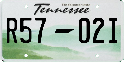 TN license plate R5702I