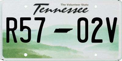 TN license plate R5702V