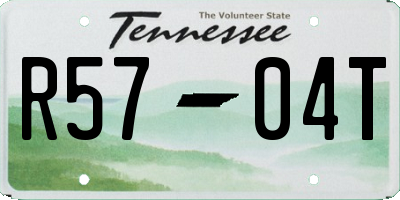 TN license plate R5704T